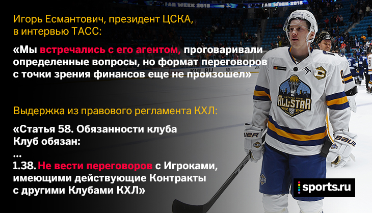 Кажется, ЦСКА нарушил регламент. Но КХЛ так не считает