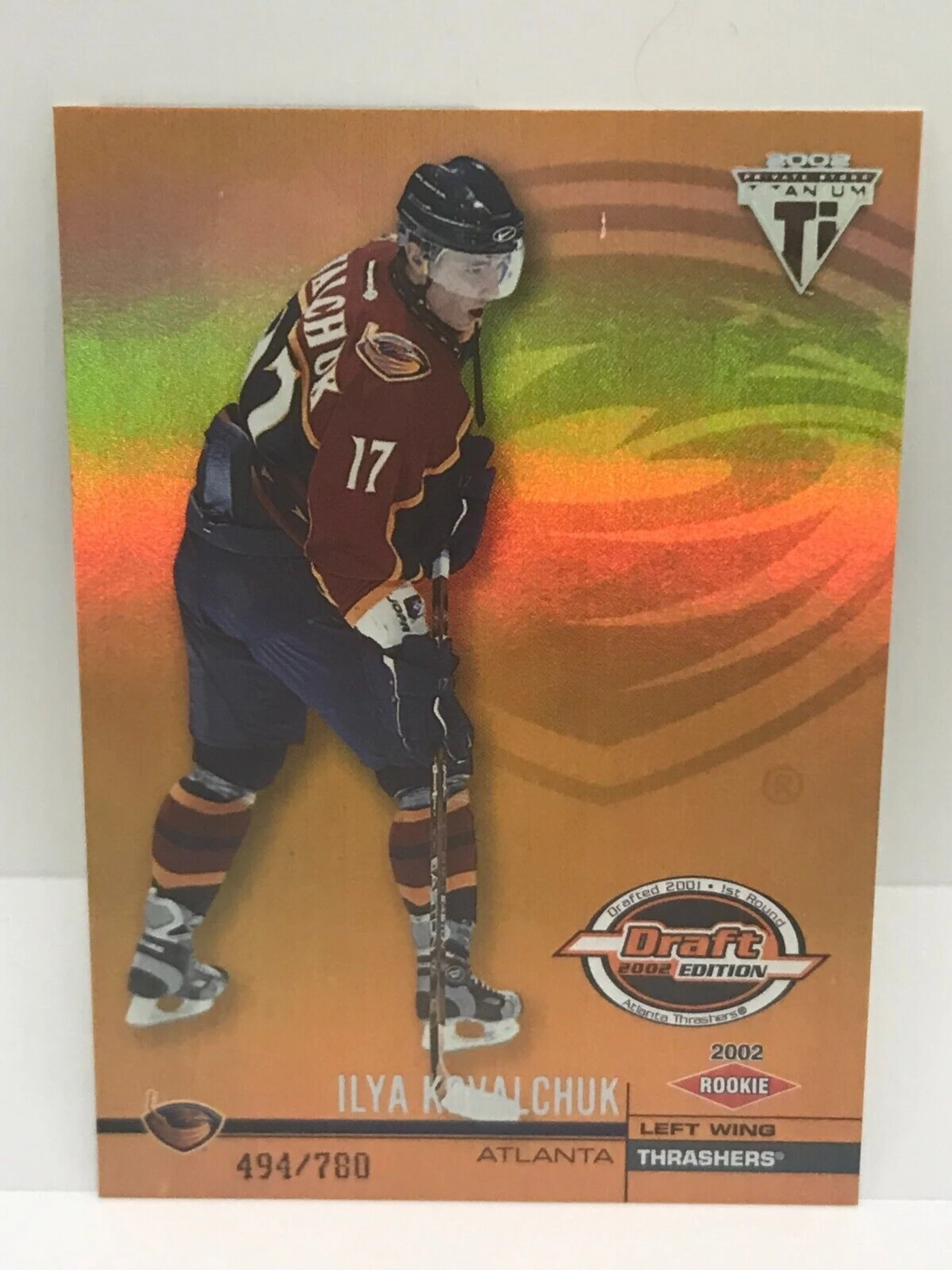 Ilya Kovalchuk 2001-02 Titanium Draft Day Edition Rookie Card #105 /780 | eBay