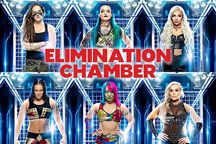 �а��инки по зап�о�� "elimination chamber 2020 poster"