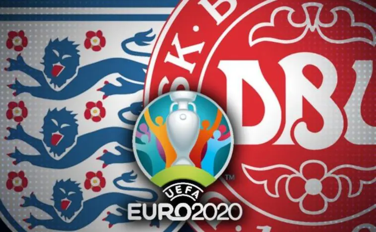 Сборная Дании по футболу, Евро-2020, Сборная Англии по футболу