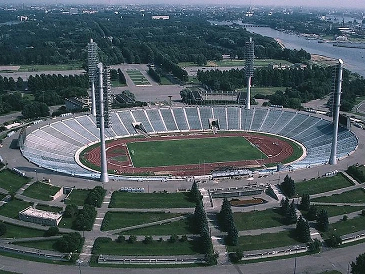 Колоссальная арена с высоты птичьего полета. Оцените гигантизм сооружения!
