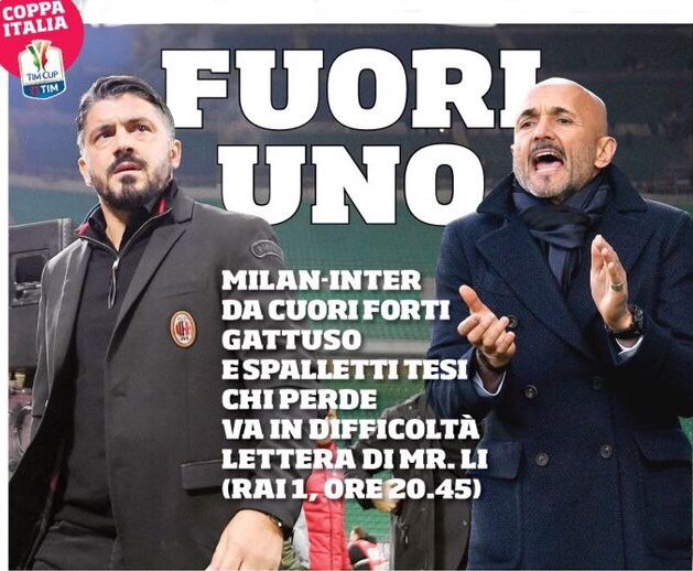 «Один вылетит». Заголовки Gazzetta, TuttoSport и Corriere за 27 декабря