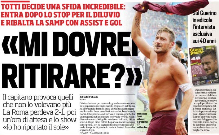 «Я должен уйти?». Заголовки Gazzetta, TuttoSport и Corriere за 12 сентября