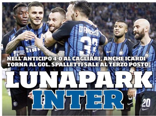 Лунапарк «Интера». Заголовки Gazzetta, TuttoSport и Corriere за 18 апреля
