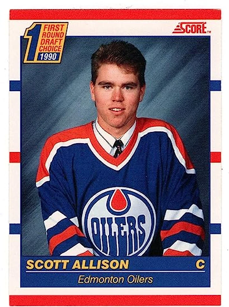 Scott Allison RC - Edmonton Oilers (Hockey Card) 1990-91 Score Canadian  Bilingual # 424 Mint, Trading Cards - Amazon Canada
