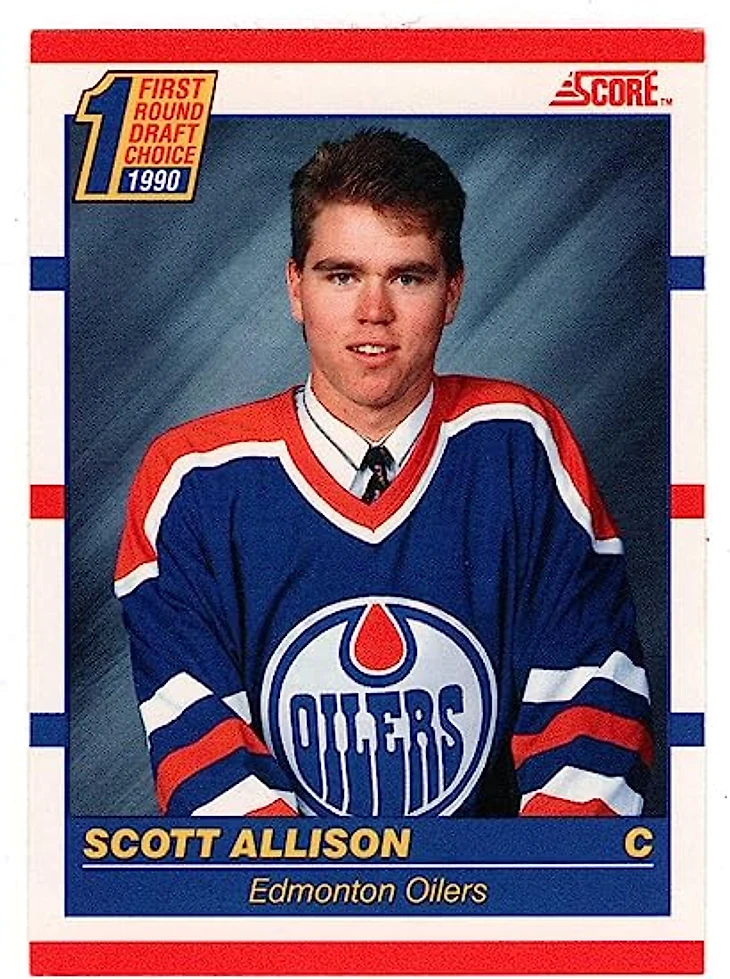 Scott Allison RC - Edmonton Oilers (Hockey Card) 1990-91 Score Canadian Bilingual # 424 Mint, Trading Cards - Amazon Canada