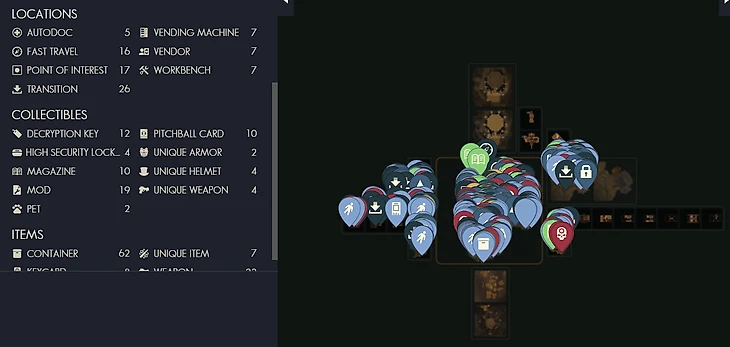 Карта Кораблей The Outer Worlds 2