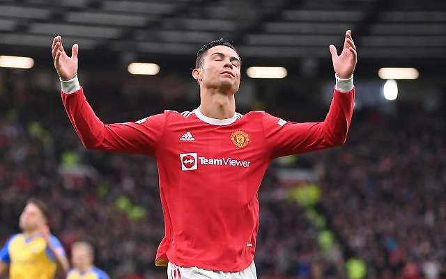 Ronaldo has 17 goals in 33 appearances for United this season