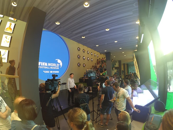 Черданцев в музее футбола ФИФА