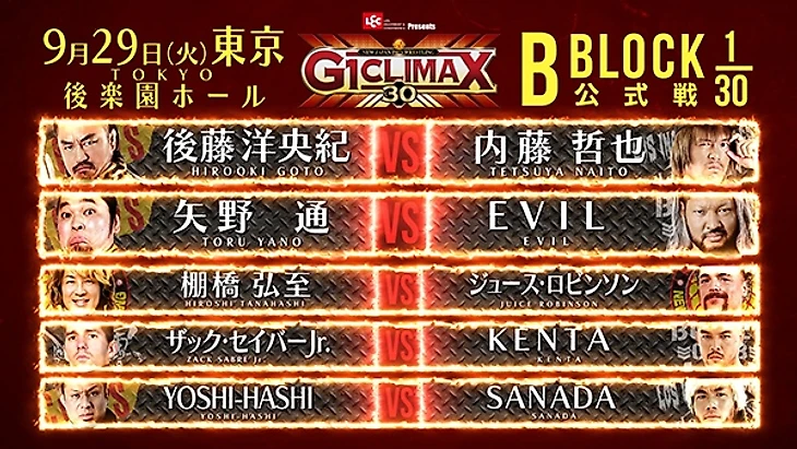 Превью NJPW G1 Climax 30, изображение №29