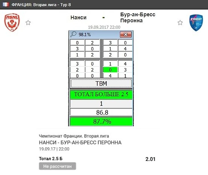 Ставка по программе TBM(full)