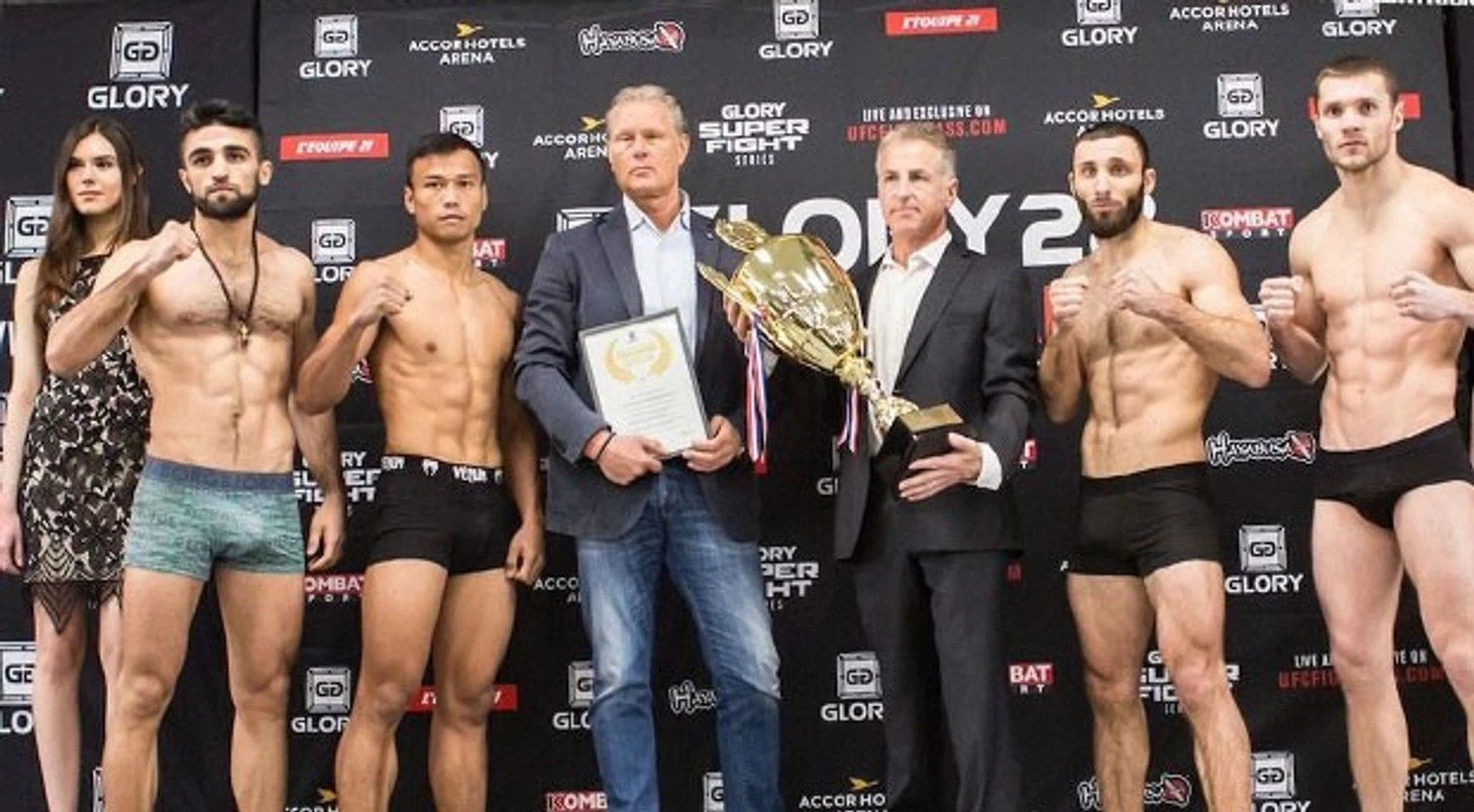 Претендентская четверка GLORY 28 12/03/2016. Тогда победу в турнире одержал нынешний чемпион Ситтичаи