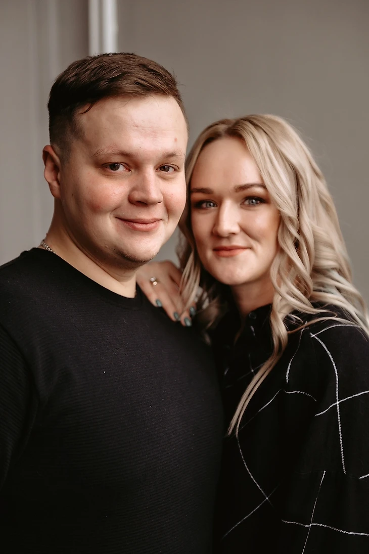 С женой Валентиной