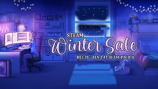 Значок зимней распродажи Steam 2025