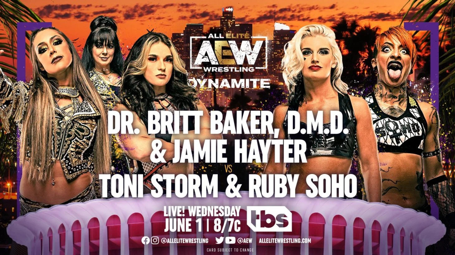 Britt Baker & Jamie Hayter vs. Toni Storm & Ruby Soho set for AEW Dynamite - WON/F4W - WWE news, Pro Wrestling News, WWE Results, AEW News, AEW results