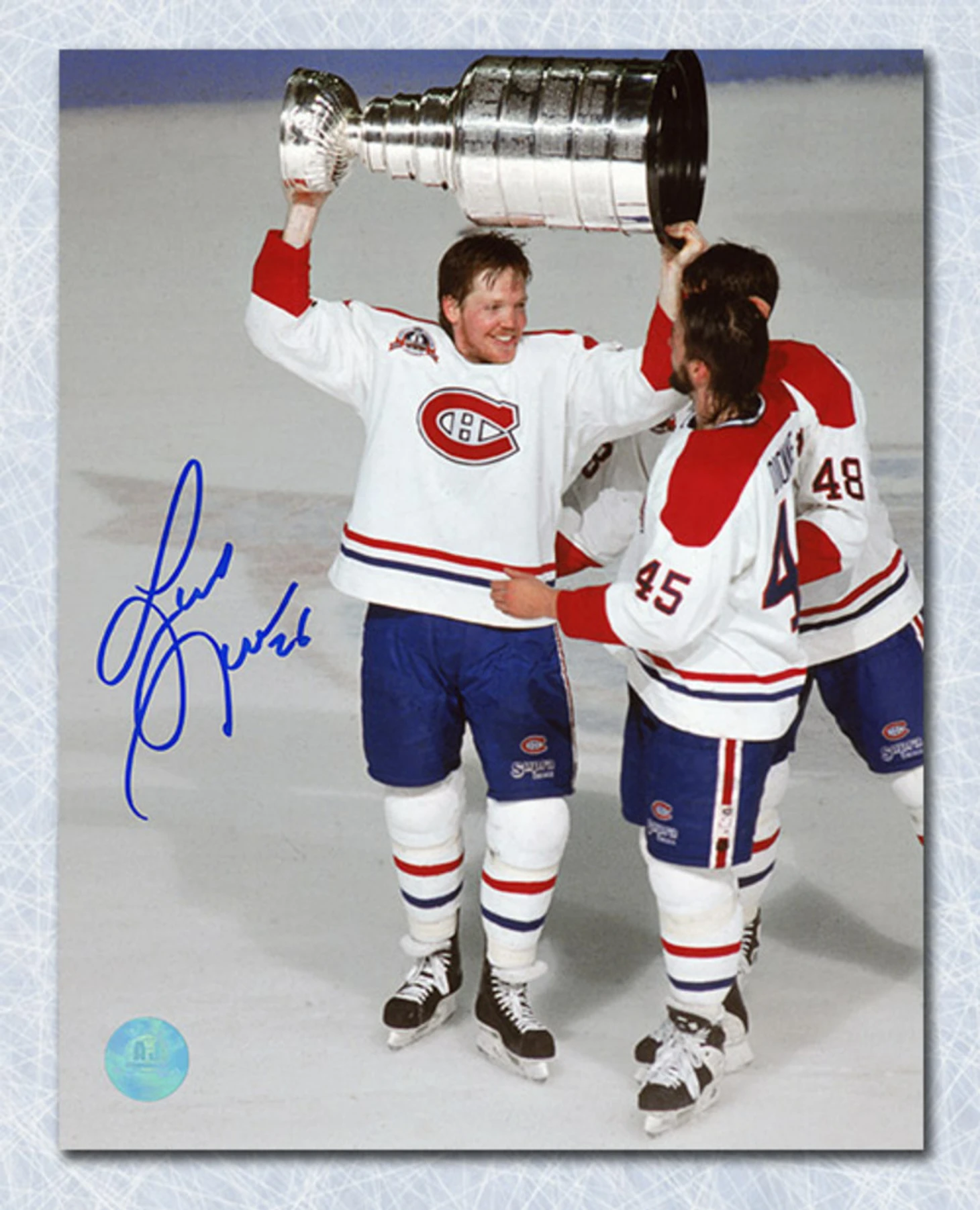Gary Leeman Montreal Canadiens Autographed 1993 Stanley Cup 8x10 Photo - NHL Auctions
