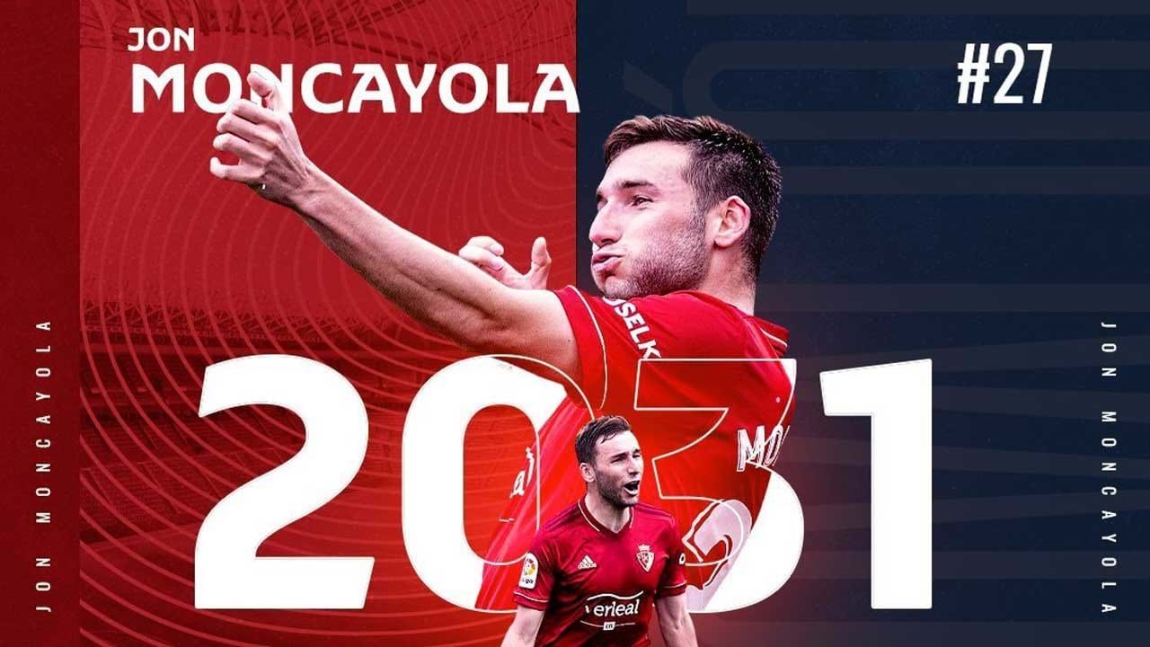 Полузащитник Хон Монкайола продлил контракт с «Осасуной» сразу на 10 лет!