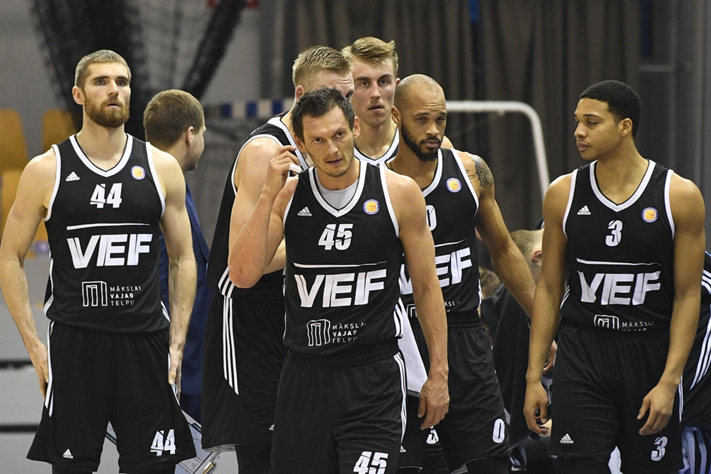 08.01.2017. Rīga, Latvija. VTB basketbola līgas spēle starp VEF Rīga un Krasnojarskas &quout;Enisey&quout; komandam.