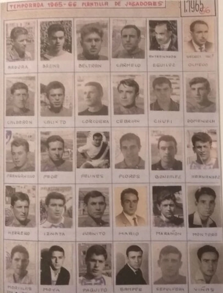 Состав Райо Вальекано сезона 1965/1966