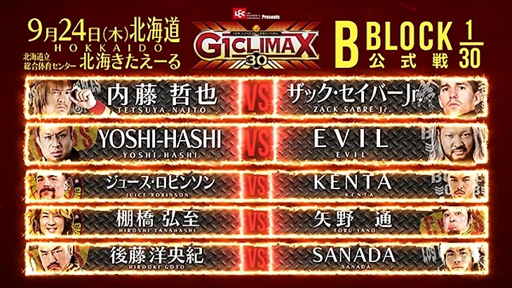 Превью NJPW G1 Climax 30, изображение №27