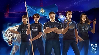 И друг мой белый тигр. Художники изобразили участников чемпионата мира по LoL