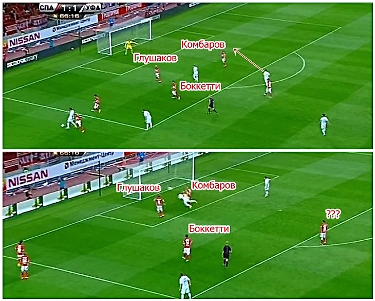 Стоцкий забивает второй гол Спартаку