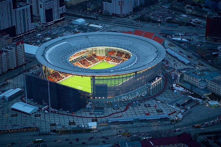 «Урал» - «Рубин»: информация о доступных парковках на стадионе «Екатеринбург Арена»
