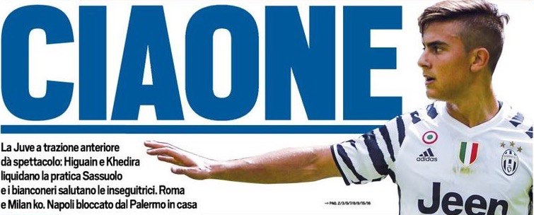 «Прощайте». Заголовки Gazzetta, TuttoSport и Corriere за 30 января