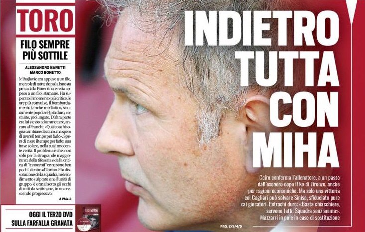 Внутри все с Михой. Заголовки Gazzetta, TuttoSport и Corriere за 27 октября