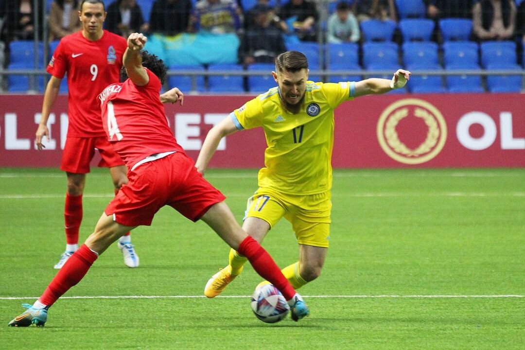 Казахстан обыграл Азербайджан в Лиге наций: встречу перевернул дубль Аймбетова во втором тайме