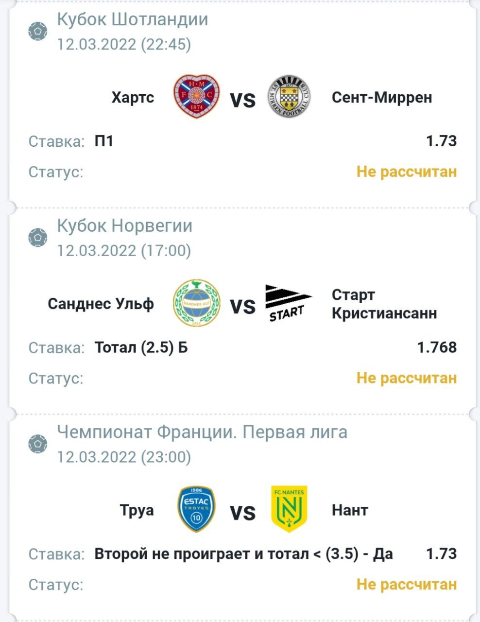 Ставки на сегодня, Ставки на спорт, Ставки на футбол