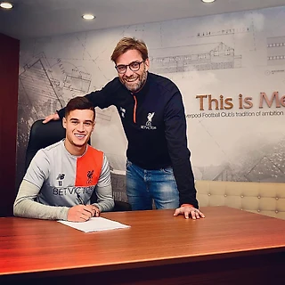 Фото и интервью подписания нового контракта Филипе Коутиньо