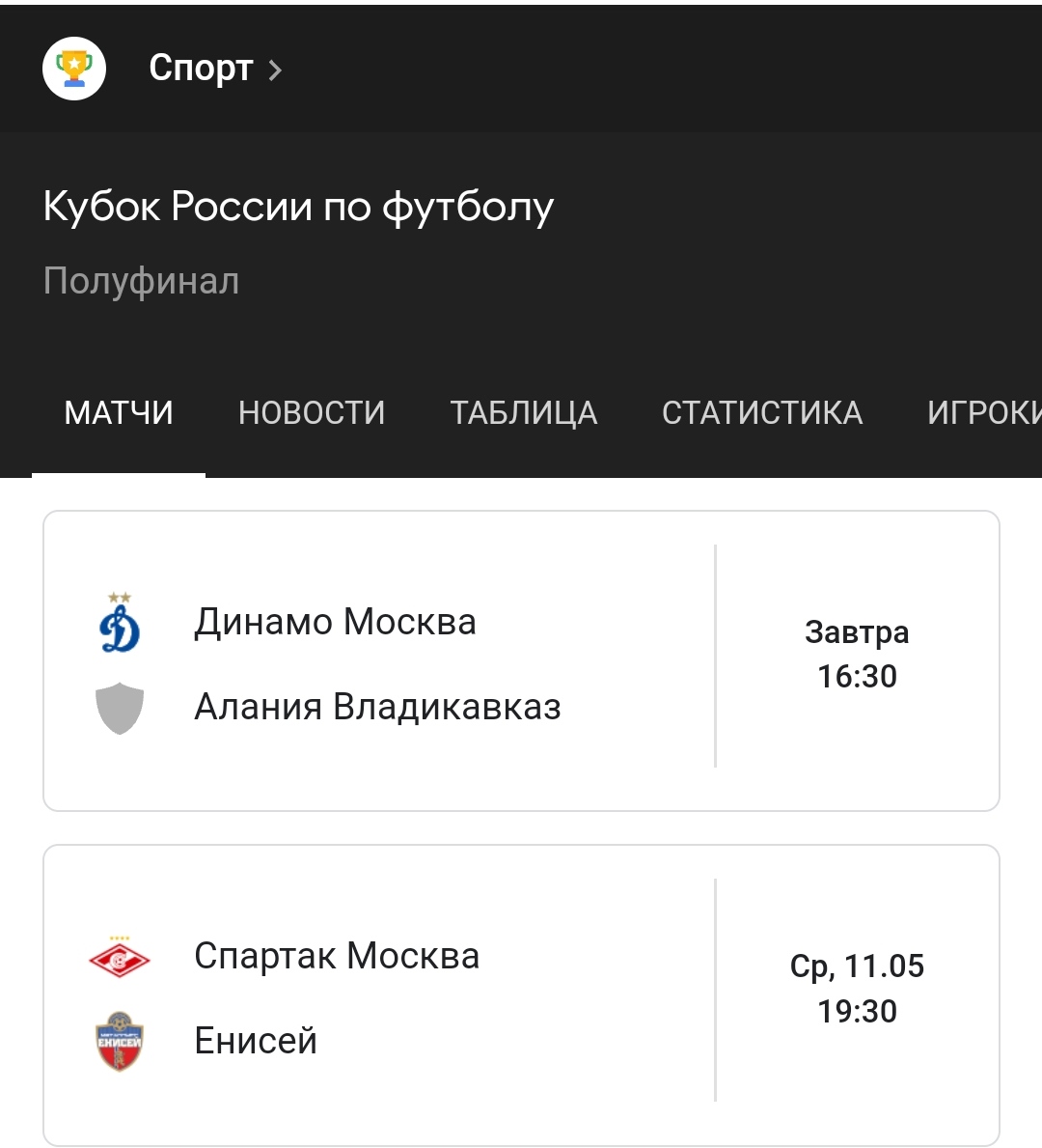 Спартак, Динамо, Енисей, Алания: кто кого