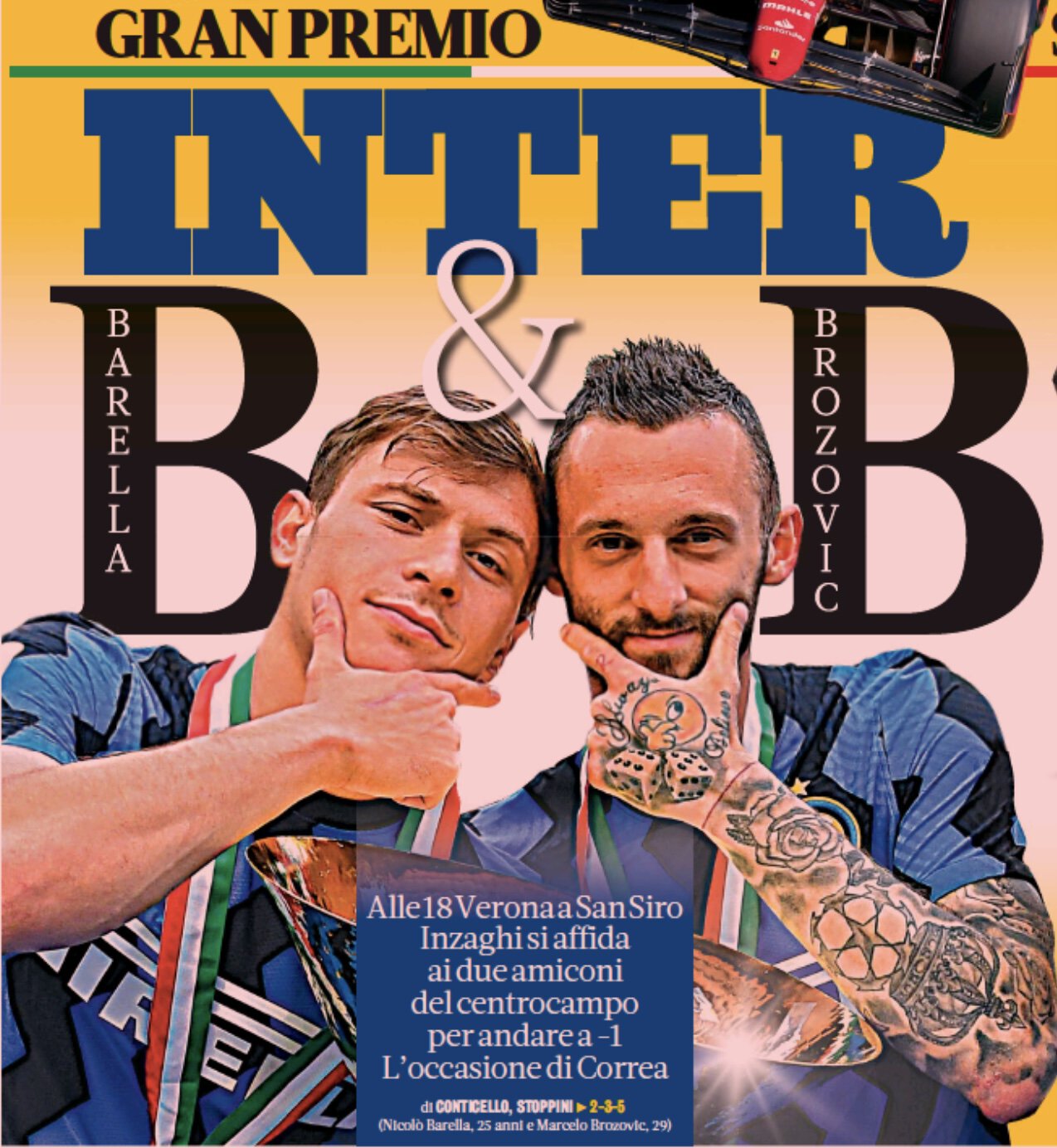 «Интер» B и B. Заголовки Gazzetta, TuttoSport и Corriere за 9 апреля