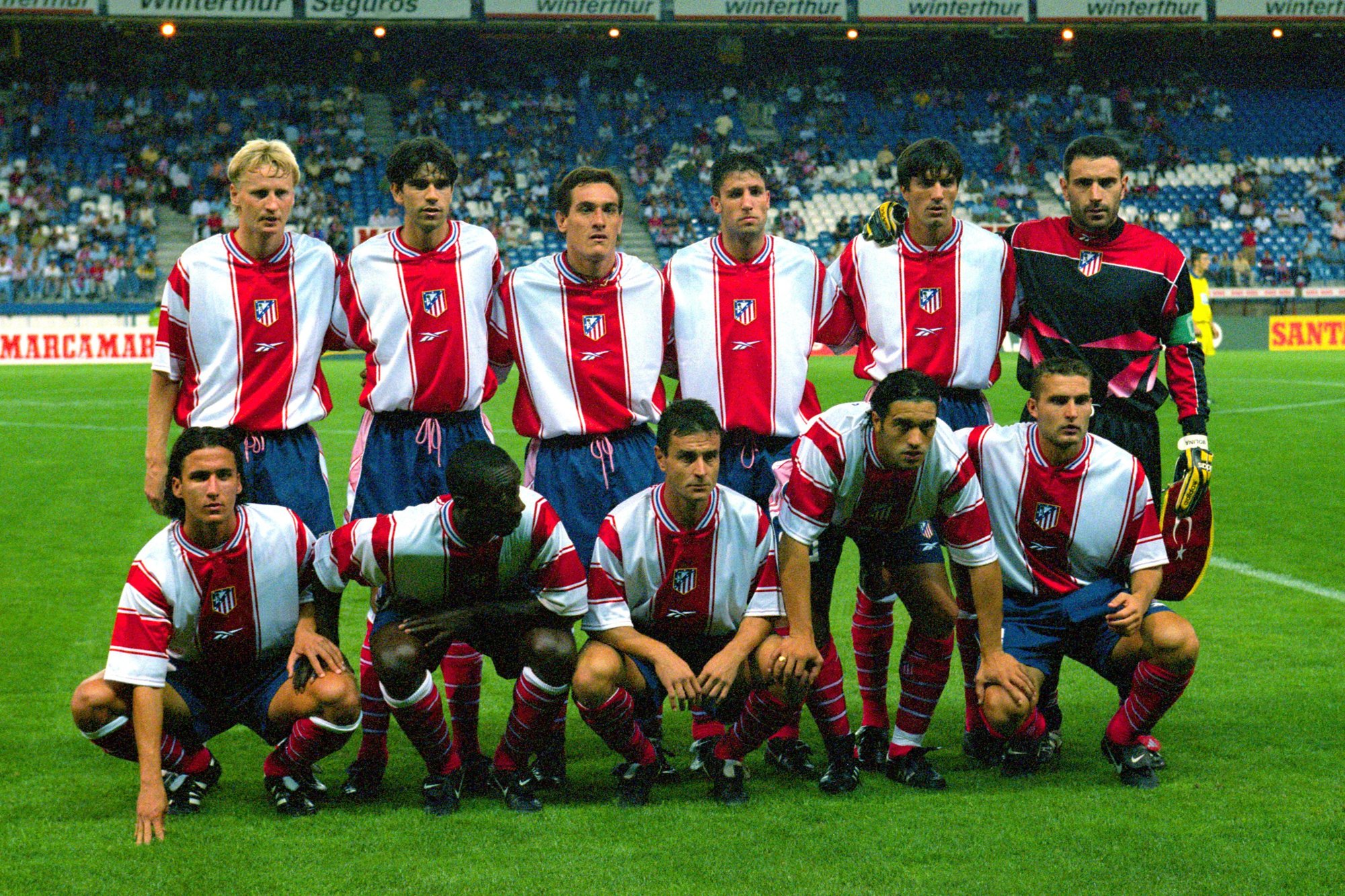 Матрасники. Atletico Madrid 1996. Атлетико Мадрид 2004. Мадрид 2000. Командные портреты Атлетико Мадрид 2000.