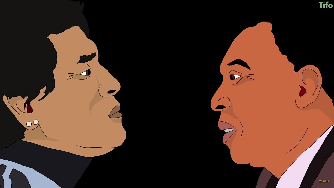 Пеле и Марадона