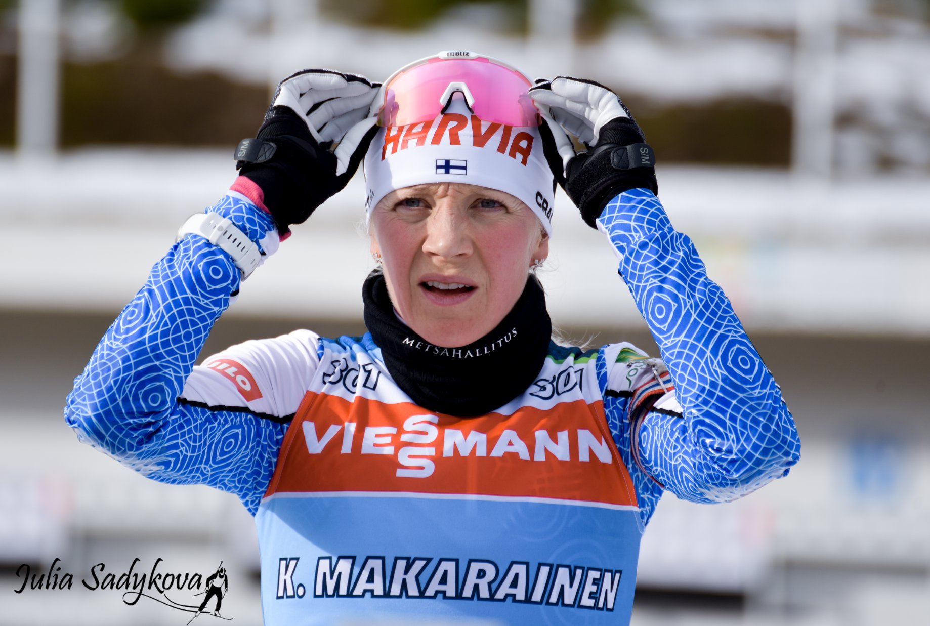 Кайса Макарайнен: » На чемпионате мира каждая биатлонистка может выиграть медаль любого достоинства»