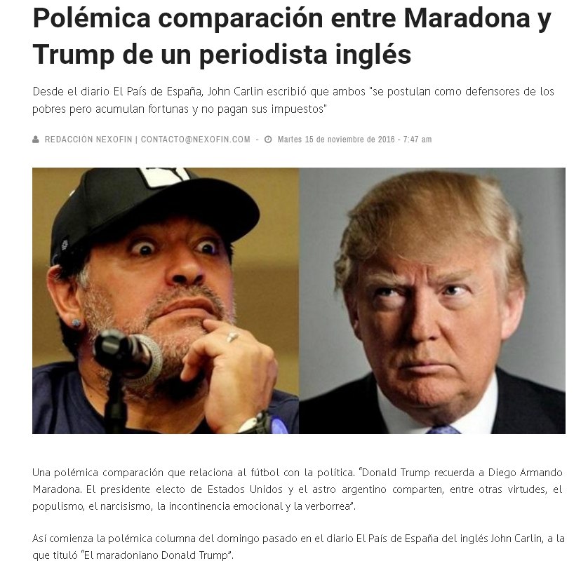 Maradona - Trump