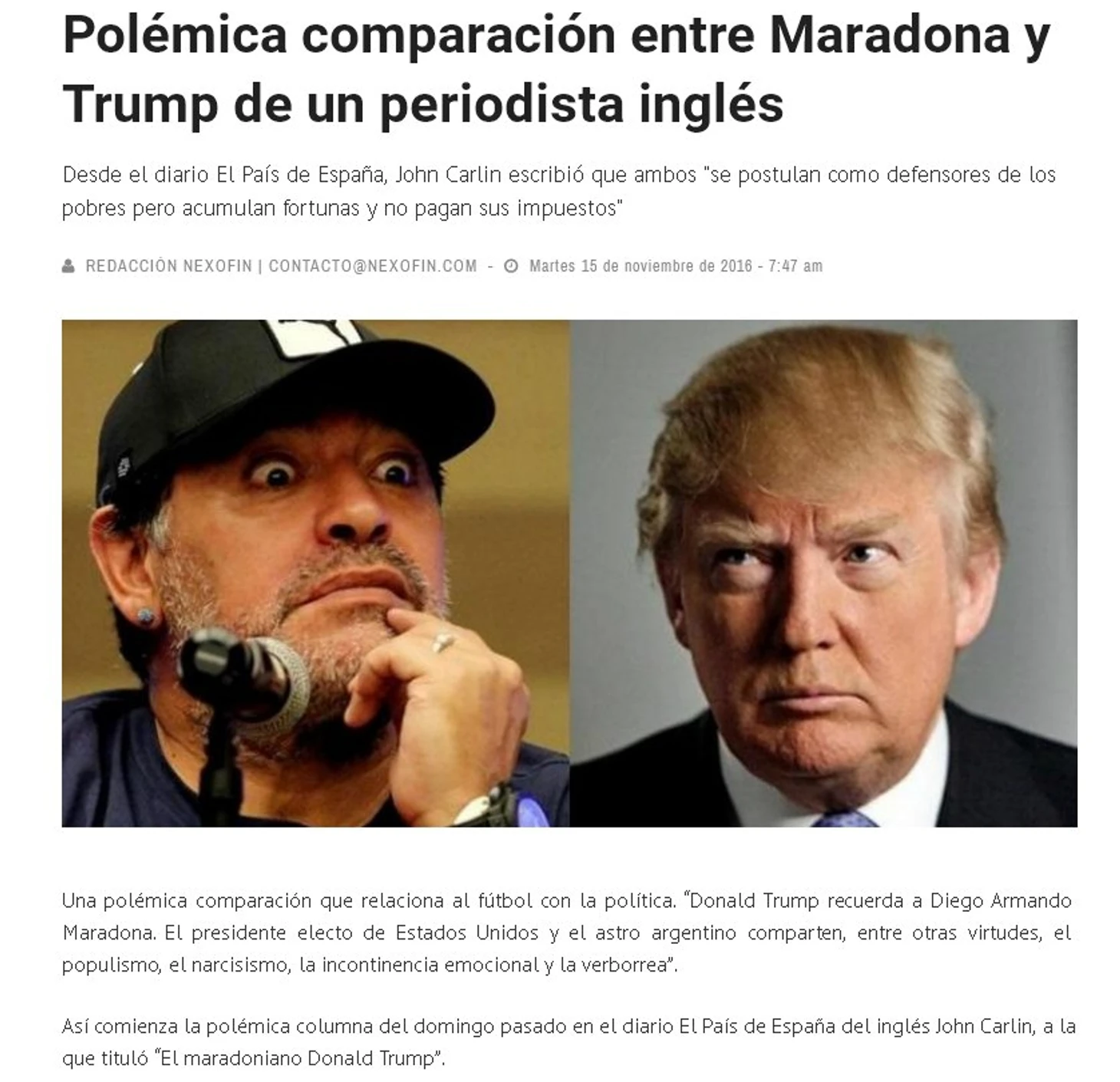 Maradona - Trump