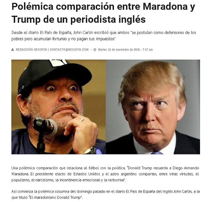 Maradona - Trump