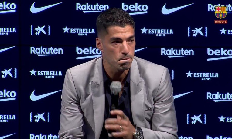 Луис Суарес заплакал на прощальной пресс-конференции в «Барселоне» -  Чемпионат