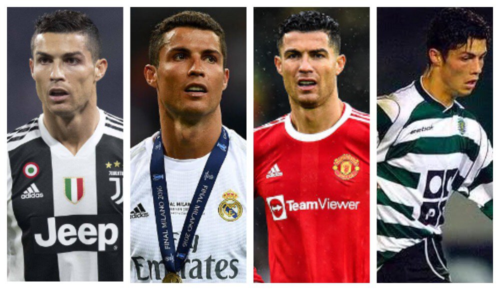 Спортинг, Ювентус, Клубы, Аль-Наср Эр-Рияд, Манчестер Юнайтед, Реал Мадрид Спортинг, Ювентус, Клубы, Аль-Наср Эр-Рияд, Манчестер Юнайтед, Реал Мадрид