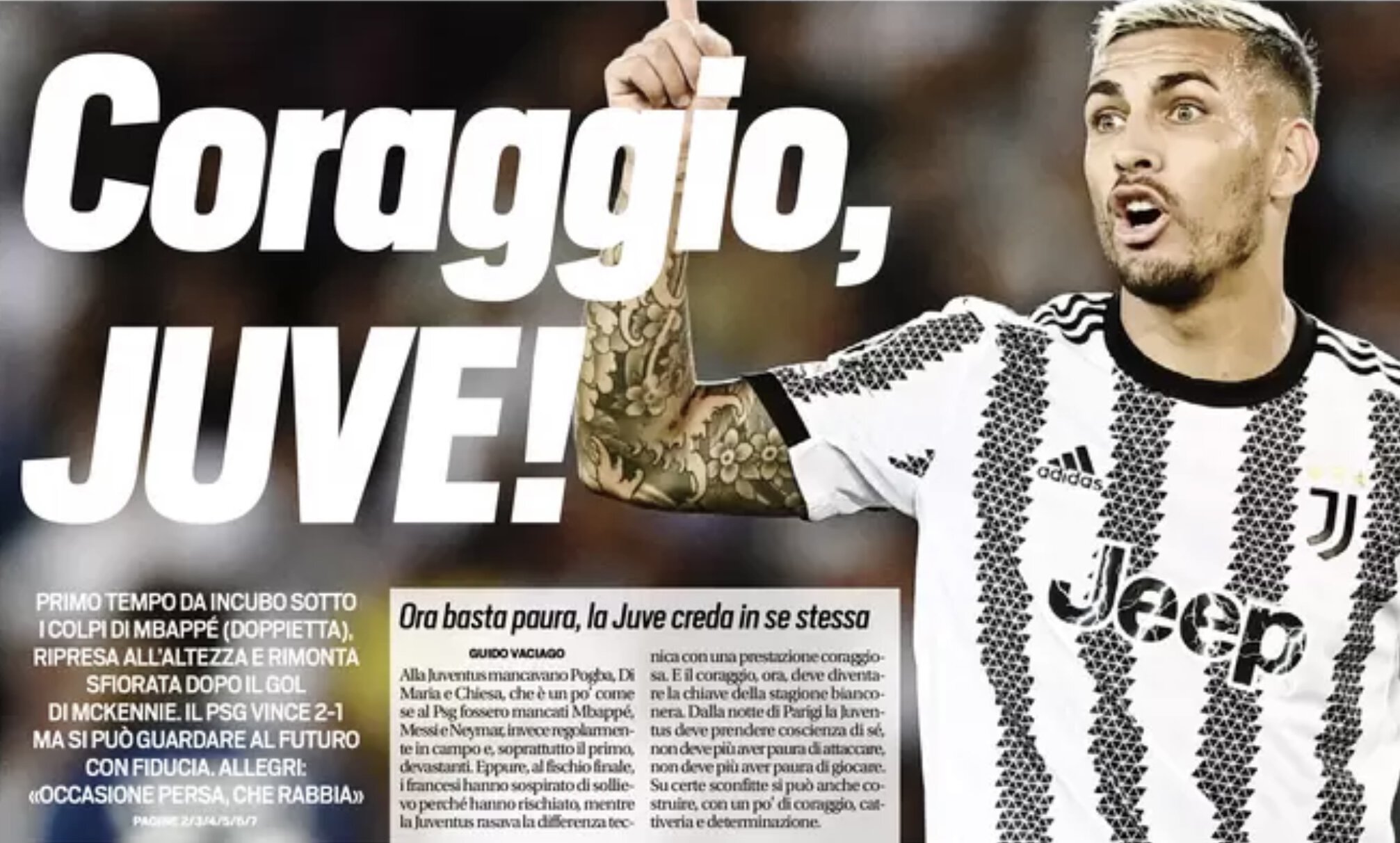 Крепись, «Юве»! Заголовки Gazzetta, TuttoSport и Corriere за 7 сентября