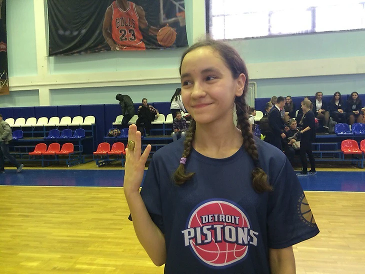 Варвара, чемпионка JR.NBA-2016 в составе &quout;Детройта&quout;