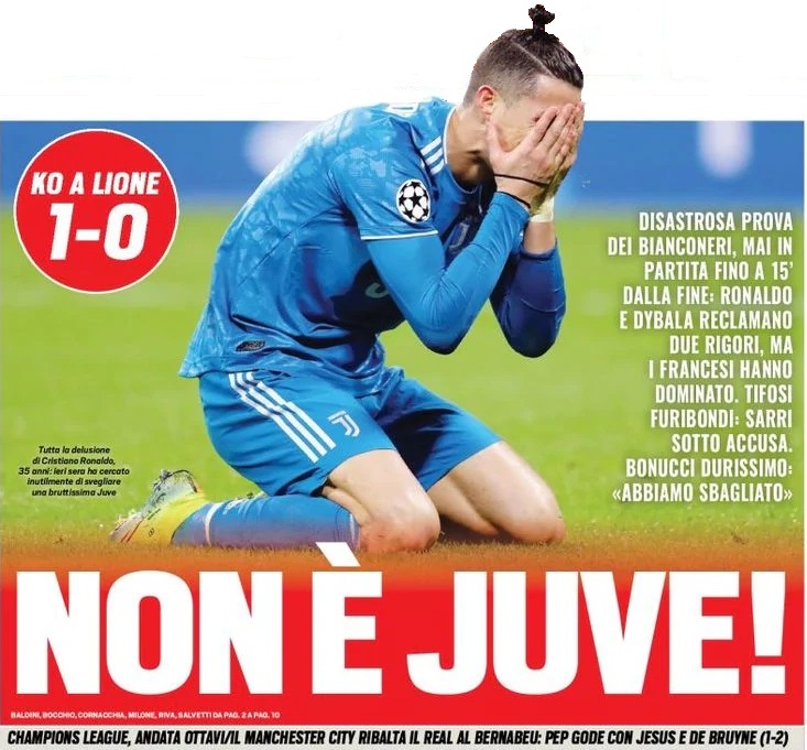 Это не «Юве»! Заголовки Gazzetta, TuttoSport и Corriere за 27 февраля