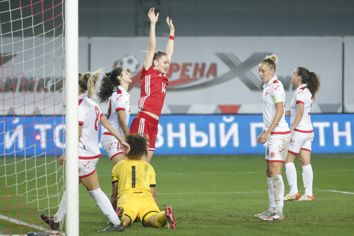 Третья победа подряд. Женская сборная России обыграла Мальту