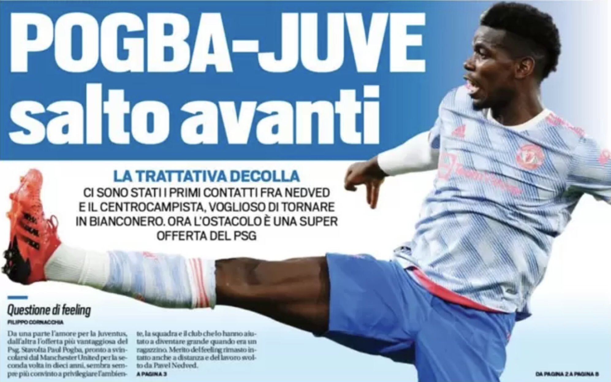 Погба-«Юве», прыжок вперёд. Заголовки Gazzetta, TuttoSport и Corriere за 14 мая
