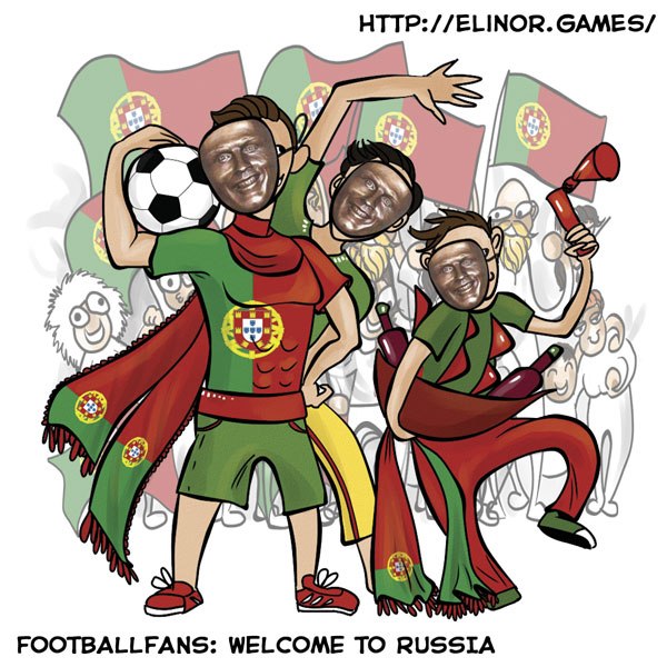Сборная Португалии по футболу, болельщики, футбольные симуляторы, Криштиану Роналду