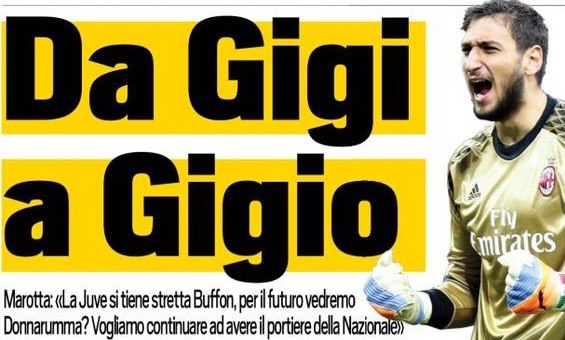 «От Джиджи к Джиджо». Заголовки Gazzetta, TuttoSport и Corriere за 15 ноября