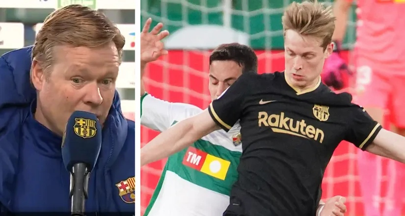 Роналд Куман, Барселона, Френки де Йонг